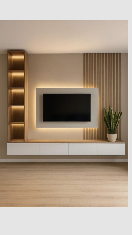 تی وی وال کابینت مدرن نئوکلاسیک (قیمت ۹۵ت)