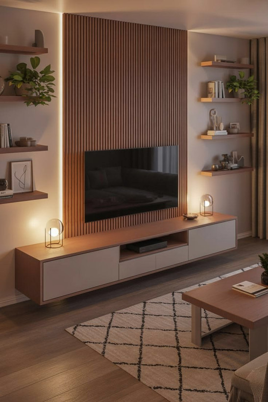 تی وی وال کابینت مدرن نئوکلاسیک (قیمت ۹۵ت)
