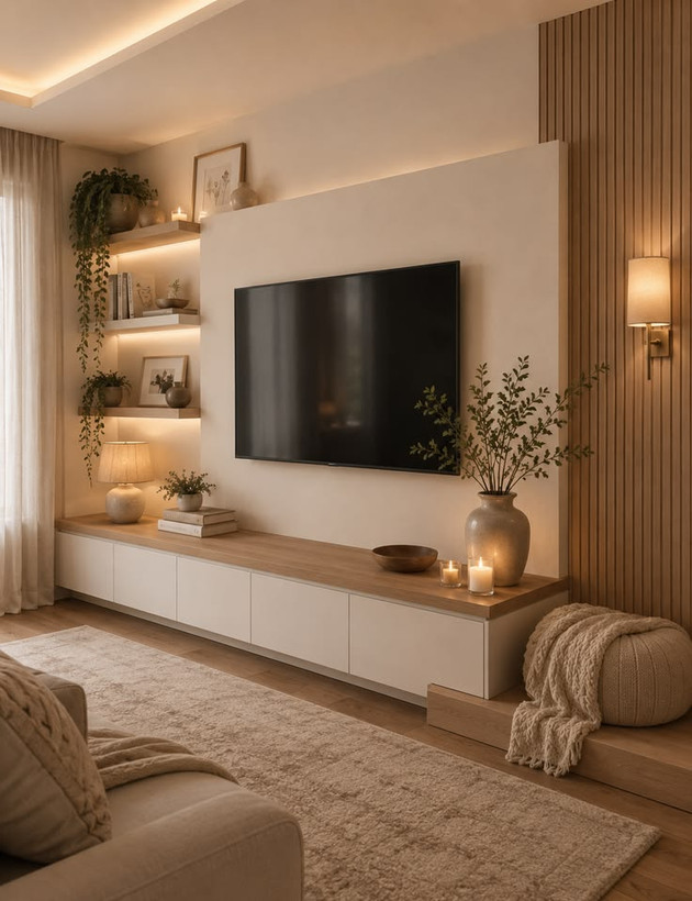 تی وی وال کابینت مدرن نئوکلاسیک (قیمت ۹۵ت)