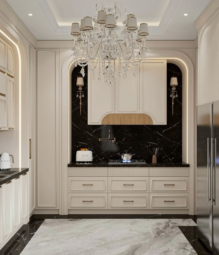 کابینت آشپزخونه نئوکلاسیک متری ۴۰ میلیون